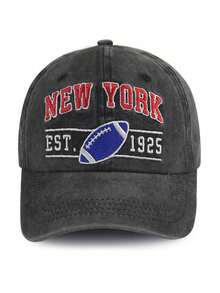 1pc Indianapolis Embroidered Washed Baseball Cap, Adjustable Outdoor Sun Protection Casual Hat Suitable For Travel, Beach, Vacation, Y2K Style For Young Adults - Baseball Cap - View 17