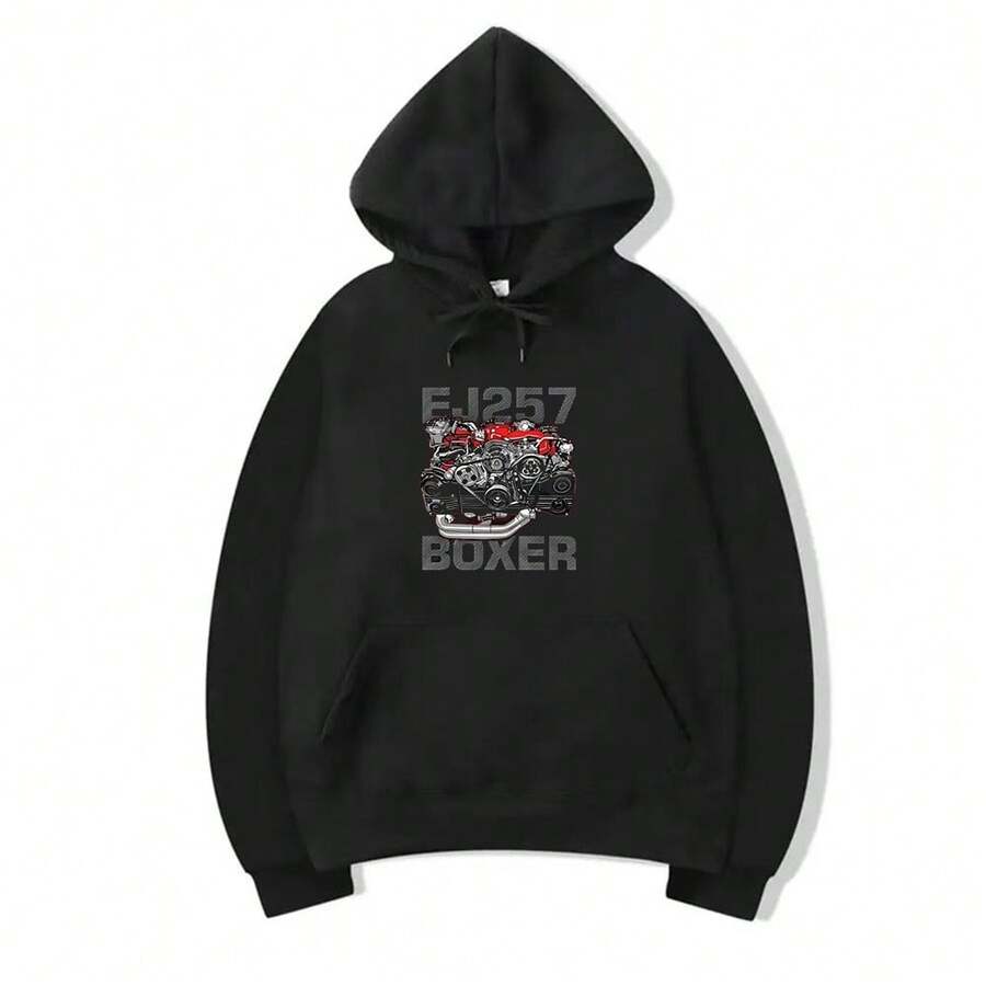 Winter Subaru WRX STI Engine Car Modified Rock High Street Sports Fitness Casual Men S Hoodie-Removebg-Preview - 黑色 - 查看 1