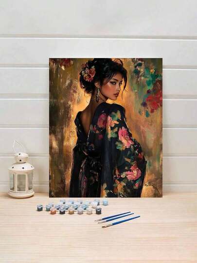 Beautiful Silhouette DIY Digital Oil Painting: Ignite Creative Life, Depict A Colorful World. DIY Digital Oil Painting, Start Your Art Journey. It Is The Perfect Fusion Of Creativity And Fun, An Excellent Choice For Interaction, Couples To Share, And Personal Relaxation. High-Quality Canvas, Fine Texture, Carrying Your Artistic Dreams. Paints, Vibrant And Long-Lasting Colors, And Odorless, And Reliable. Clear Digital Identification, Even Without Any Painting Foundation, You Can Easily Get Started, And Everyone Can Become An Artist.