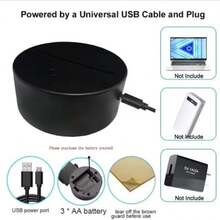 1个3D长颈鹿夜灯，触控式设计，3D光学错觉灯，适用于卧室、床头柜、客厅、办公桌、家居装饰，7色变色氛围灯，发光生日节日礼物 - 彩色 - 查看 8