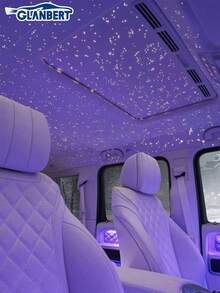 GLANBERT Upgraded Starry Sky Ceiling Light Kit, RGB APP Flashing Fiber Optic Lights, 500pcs 0.03" 6.5ft/2m Fiber Optic Star Ceiling Light Kit, Suitable For Car Truck Roof/Home/Party - A - 查看 5