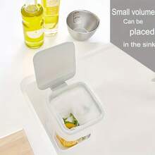 Office Desktop Trash Can, Kitchen Garbage Can, Portable Trash Can Stand, Mini Countertop Trash Can With Lid