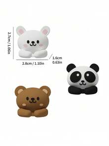 可爱动物造型自粘式电线整理夹，多功能夹式电线整理器，耐用电线收纳器，男女通用，适用于鼠标、耳机和数据线，可用于桌面、墙壁、汽车、宿舍等场所，实用挂钩，房间装饰，电线管理配件，办公桌配件，返校季必备