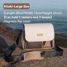 Llano Camera Shoulder Sling Bag For Travel & Photography Crossbody Bag With Magnetic Closure, 15° Ergonomic Strap, Multi-Compartment For Camera, Lens, Storage Shoulder Bag Unisex Inner Bag
