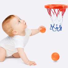 圣诞装饰迷你浴室篮球架，适合幼儿，浴缸篮球架，适合男孩和女孩，配有 3 个球，有趣的儿童洗澡玩具玩具套装，带有 Stron