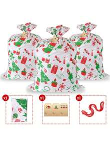 1pc Extra Large Gift Bags For Presents,XL Christmas Gift Bags Jumbo Big Christmas Bags For Wedding Wrapping,Birthday, Party,Giant Huge Gifts- 56" X 36" - Multicolor - View 13