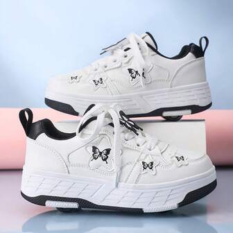 Christmas Gift Roller Skates For Teenagers, Students, Adults, Couples, Fashionable Sports Shoes, Outdoor Sports Roller Shoes For Men And Women, Detachable For 2-In-1 Wear