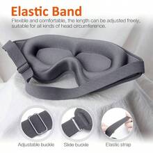 Antifaz para dormir, Mscara 3D para dormir, cubre los los ojos, Bloqueo de luz, Sper suave, Cmoda y ajustable. Para viajes, Trabajo, Siestas gris - Gris - Ver 5