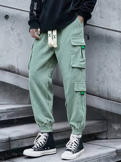 Winter Fall And Winter Men's Plus Size Corduroy Sweatpants, Comfortable And Fashionable, Casual Pants Suitable For Everyday Wear And Outdoor Activities Like Shopping And Dating.