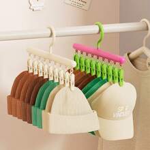 Fashion Anti-Slip Drying Rack With Clips, Multi-Functional Clothes Drying Rack For Socks, Underwear, Scarves Etc., Space-Saving Plastic Drying Rack