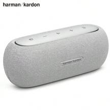 Harman Kardon LUNA Portable Bluetooth Speaker, Wireless Stereo System, Extra-Long Battery Life, Dedicated Tweeter, IP67 Waterproof & Dustproof - Grey - View 3
