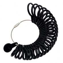 1pc Plastic Finger Sizer For Accurate Measuring Ring Size