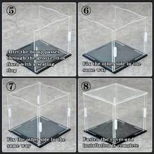 Stackable Acrylic Display Case, Doll Box, Vertical Display Stand With White Base, Popular Character Dust-Proof Collectible Figurine Display Cabinet, Acrylic, Collectible Box, Easy To Assemble