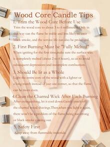 30pcs/Set Wooden Candle Wicks With 30pcs Metal Bases, Smokeless Natural Wooden Wicks, Trimmable, Suitable For Making Scented Candles, DIY Candle Holders, Soy Wax Wicks With Holders, Candle Making Supplies