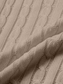 Freeform 春季女士毛衣，时尚简约商务休闲通勤优雅度假高端百搭显瘦可爱上衣，复古韩版，白色、黑色、棕色、米色 - 棕色 - 查看 6