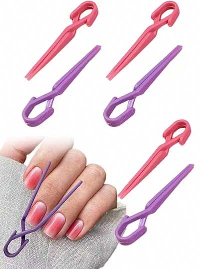 10pcs/20pcs Color Random Shaping Clip Tool Nail Overflow Meat Bag Clip Positioning Phototherapy Glue Nail Art Away From Overflow Prevention Auxiliary Tools