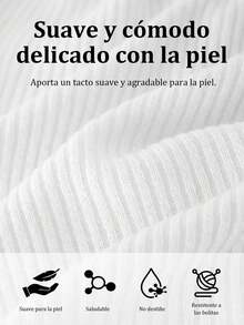 Suéter de punto para mujer, top cálido de manga larga, suéter moderno e informal, suéter de corte ajustado, varios colores disponibles - Blanco - Ver 5