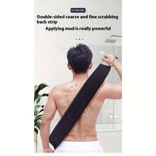 Men's Long Handle Exfoliating Back Scrub - Double Textured Bath Towel, Ergonomic Grip Design, Durable Polyester & Sponge Deep Cleansing, Soothing Bath Exfoliating - Essential For Self Care - Multicolor - View 11