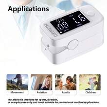 Fingertip Pulse Oximeter, Digital Display, Measures Blood Oxygen Saturation (SpO2) And Heart Rate, Suitable For Home And Sports Use