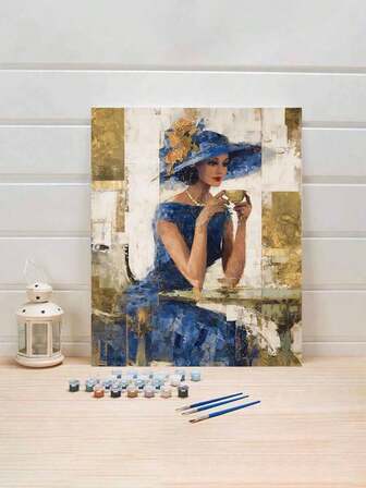 优雅之美 DIY 数字油画：点燃创意生活，描绘缤纷世界。DIY 数字油画，开启您的艺术之旅。它是创意与乐趣的完美融合，是互动、情侣共绘和个人放松的绝佳选择。高品质画布，细腻纹理，承载您的艺术梦想。颜料色彩鲜艳持久，无异味，品质可靠。