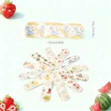 30~120pcs Band Aids With Different Cartoon Patterns, Transparent Bandage, First Aid Dressing, Gypsum, Essential Items For Home, Travel, Camping, Picnics, Rock Climbing, And Exploration,Band-Aids, Disposable Bandage(Easy To Associate Vocabulary: Advanced Repair Adhesive Bandages | Skin-Friendly & Waterproof Wound Protection - Multicolor - View 4