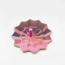 3D Optical Illusion Folding Puzzle Toy, Polygonal Carrot Tower Spiral Desk Decor, Christmas/Birthday Gift - Multicolor - View 17