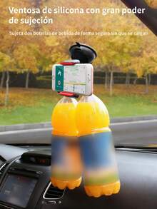 1 piezas Soporte de teléfono móvil para coche, marco de soporte para coche, salida de aire de navegación, soporte fijo, tipo ventosa de conducción, suministro Interior,Soporte Para Celular Para Carro Universal, Base para Auto 360. - Negro - Ver 4