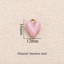 1件不锈钢时尚吊坠，玫瑰、冰淇淋、糖果、心形，DIY珠宝配件，项链耳环，不锈钢女士珠宝吊坠 - 吊墜19 - 查看 7