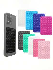 This Square-Shaped Adhesive Phone Backing Sticker Is Durable, Has Suction Cups, And Is Non-Slip. It's Portable And Movable, With 40 Suction Cups For A Secure And Reliable Fit. The Suction Cup Color Can Be Chosen To Match Your Phone's Color. It's A Versatile And Stylish Accessory, Perfect For Outdoor Activities And Photography.
