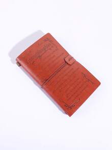 Leather Diary For Granddaughter - I Will Always Be With You, Elastic Strap Closure, Refillable Pages, Can Store ID Card, 19.5 Cm X 12 Cm, The Best Gift For Christmas, Graduation, And Birthdays, Portable Notebook