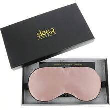 Mascarilla Para Dormir De Seda Antienvejecimiento Para Mujer, Mscara De Ojos De Seda Morera Para Dormir Y Cuidado De La Piel, Mscara Opaca Para Dormir Con Tec - Oro rosa - Ver 2
