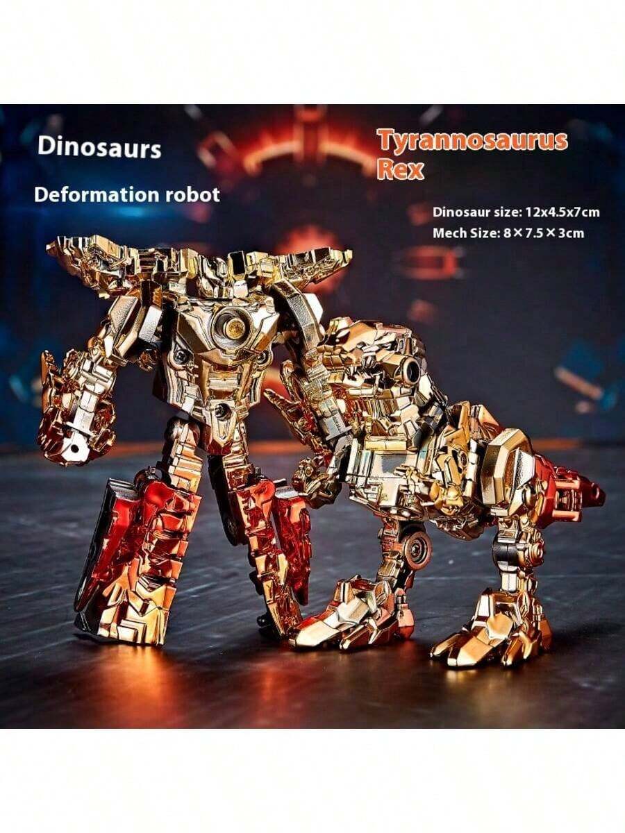 2025新款五合一变形恐龙机器人 - 霸王龙合金可动模型，DIY组装玩具，挑战动手能力！史迪奇玩具、旅行玩具、课堂减压玩具、迷你小玩意、洗澡玩具、圣诞文具、减压球、生日礼物、圣诞礼物、完美礼物