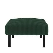 Premium Cord Fabric Stool With Metal Frame - Super Soft Velour Cover For Maximum Comfort - Versatile As A Footrest, Seat Stool, Or Side Table - Quick And Tool-Free Assembly - Zamrud + Tali + Busa + 1 Dudukan - View 10