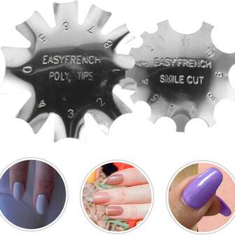 Nail Art French Steel Plates, French Nail Art Nail Templates, Steel Edge Trimmer Templates, French Nail Art Shaped Steel Plate Models, Suitable For French Nail Tip Tools, Stainless Steel Molds For Crystal Nail Making, Professional Nail And Foot Care Accessories, Essential Nail Art Items, Elegant Nail Art, Fine Craftsmanship, Beauty Tools