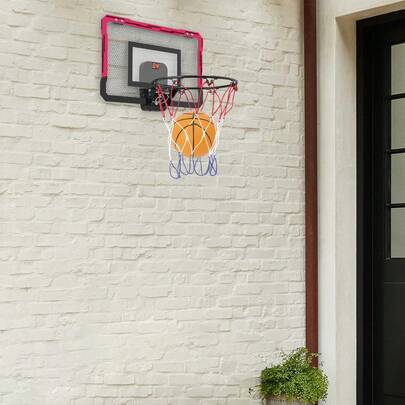 Mini Basketball Hoop, Backboard With Ball Pump Game Set, 15.75*10.24*0.099in Basketball Hoop With 3 Modes