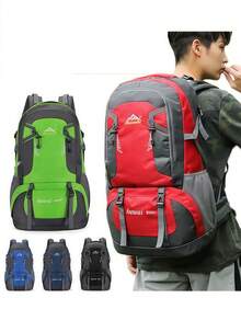 Large Capacity Outdoor Hiking Travel Backpack, Classic Minimalist Design, Multi-Color Options, Unisex Multi-Compartment Travel Bag, Suitable For Hiking, Camping, Cycling, Multi-Function Luggage Backpack - Multicolor - View 8