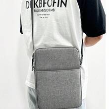1pc Flat Organizer Bag, Shoulder Messenger Bag, Handbag For 11-Inch Tablet, Laptop, Suitable For Daily Carrying Of Tablets And Small Laptops Laptop Case Laptop Sleeve Laptop Cover Computer Bag Carrying Hand Bag Laptop Bag Water Resistant Travel Essentials - Multicolor - View 11