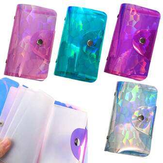 20Slots PVC Nail Stamping Plates Holder Organizer Nail Stamping Template Rectangle Storage Bag Stencil Album Storage Case For 6*12CM Image Plate