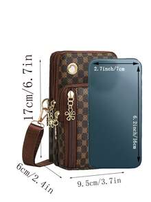 新款男士时尚单肩斜挎包，男女通用，多功能通勤休闲包 - 彩色 - 查看 4