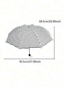 时尚铁杆伞 - 条纹设计，防水，易清洁，多功能，防风，春夏必备，伴娘礼物，房间装饰，卧室装饰，海滩，旅行，男士适用，女士适用，度假，妇女节礼物，旅行必备，婚礼回礼，Y2K风格，卧室，汽车配件，厨房装饰，可爱小物，母亲节礼物，卧室装饰，花园，厨房装饰，夏季，海滩，旅行必备，房间装饰，软萌，毕业季礼物 - 彩色 - 查看 10