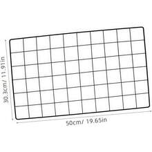 Wall Mounted Grid Rack, For Wire Wall Grid Panel, DIY Photo Storage & Display, Suitable For Room Storage, Photo Wall Display, Living Room & Office Decor [Comes With 2 Random Color Wall Hooks/Clips]