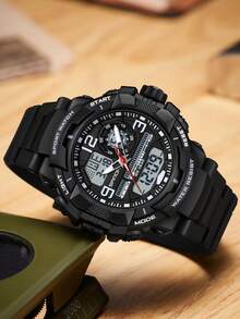 SANDA. SANDA 6130 Brand G- Style Military Watch Men Digital Shock Sports Watches For Man Waterproof Electronic Wristwatch Men - One Size - View 16