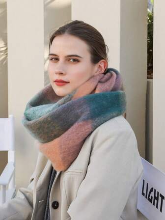 1個 レディース 無地 ポリエステル 柔らかく肌触りの良い ネックゲイター 日常使いに適したファッショナブル