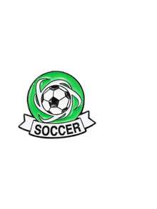 1pc 2026 World Cup Football Brooch, Cute Cartoon Zinc Alloy Lapel Pin, Creative Backpack Accessory Sports Series Badge