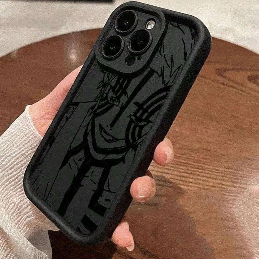 Anime Akaza TPU Cases For IPhone 14, 16, 15 Pro, 11, 13 Pro, 15 Pro Max, 11 Pro Max, 16 Pro Max, 12 Plus, 12, 12ProMax And 14 Plus17 17promax - 黑色 - 查看 1