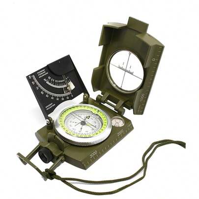 Profesjonalny, przenośny, metalowy kompas z inklinometrem. Idealny do pieszych wędrówek i precyzyjnej nawigacji. Kompaktowa konstrukcja do przygód na świeżym powietrzu i na kemping.