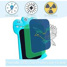 Tablet de Escritura LCD para Niños, Kids Tablero de Dibujo Electrónico en Color, Tablero Electrónico, Pizarron Magico 10 Pulgadas de Dibujo y Escritura con Pantalla de Bloqueo (Azul Brillante) - Azul Brillante - Ver 7