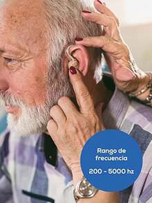 Audífono colgante de oreja, amplificación de audio,la oreja adecuado para personas mayores, función inteligente de reducción de ruido, amplificador auditivo invisible con control de volumen - Camel - Ver 2