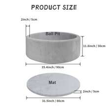 4-Color Soft Foam Ball Pit, Suitable For Children's Birthday Party, Pool Tent, Baby Game Fence, Ball Pit, Baby & Toddler Play Fence, Ideal Gift For Boys And Girls, Indoor/Outdoor Playhouse Baby Toy Ball Pit (Balls Not Included)