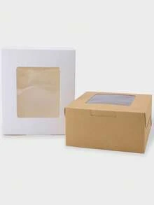 15pcs/10pcs/5pcs Rectangular White Kraft Paper Boxes, 3.94*3.94*2.56in, Handmade Soap Packaging Boxes, Folding Small Jewelry Gift Boxes, Party Favor Boxes - Multicolor - View 1